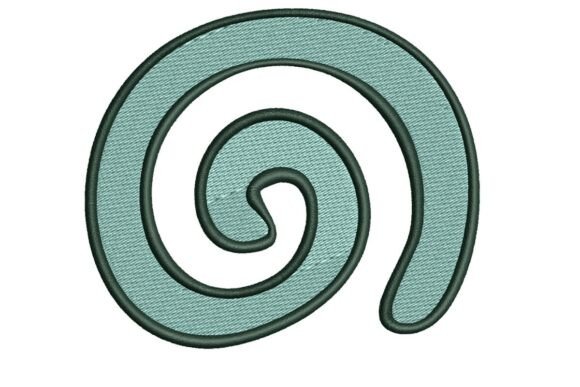 Abstract Spiral Embroidery: Modern Minimalist Gifts