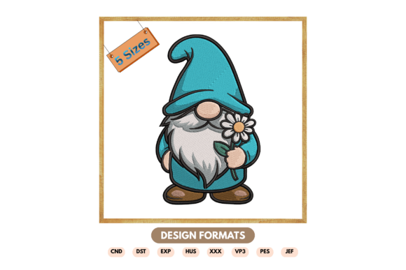 Spring Gnome Embroidery File: A Designer Review