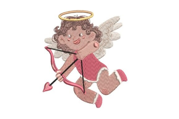 Valentine's Day Cupid Embroidery for Apparel